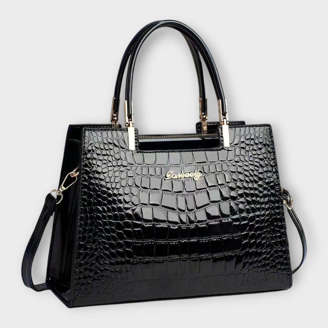 Amelia | Women Crocodile Texture Structured Handbag