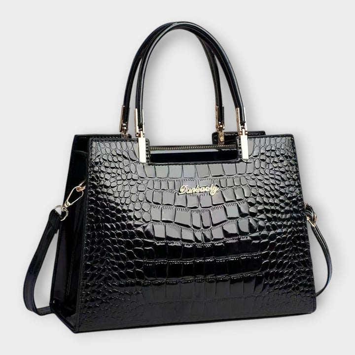 Amelia | Women Crocodile Texture Structured Handbag