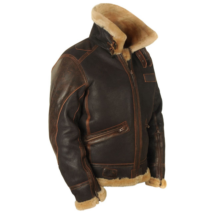 Adrian | Vintage Fur-Lined Aviator Jacket