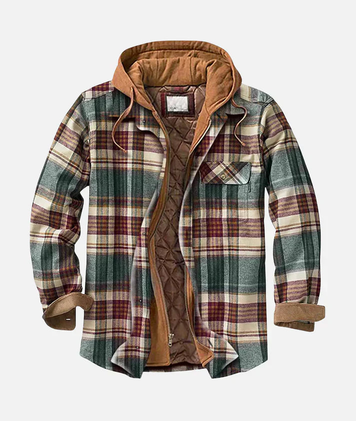 Koa Stylish Patchwork Plaid Jacket