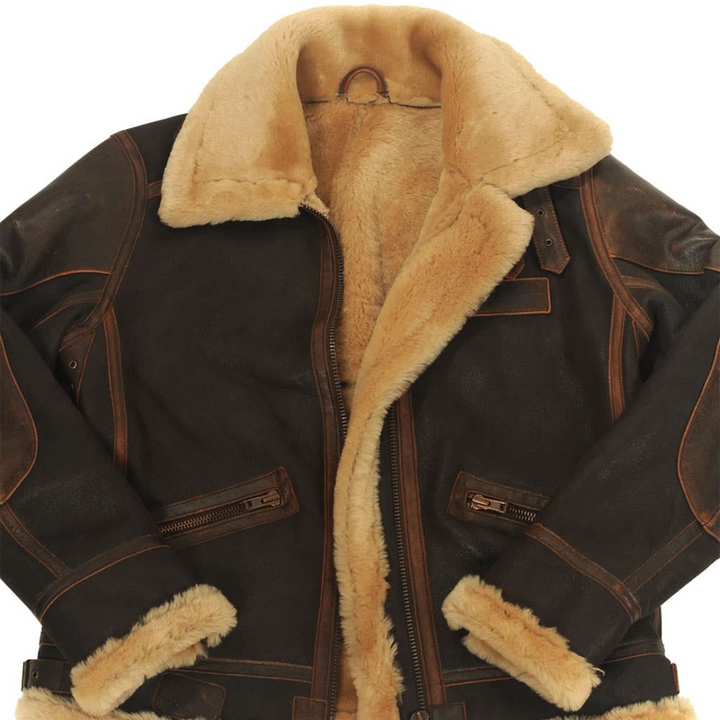 Adrian | Vintage Fur-Lined Aviator Jacket