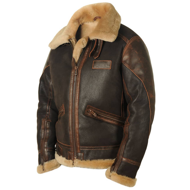 Adrian | Vintage Fur-Lined Aviator Jacket