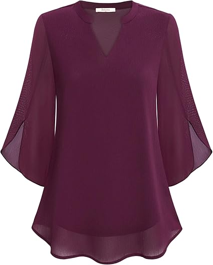 Celeste | Graceful Split-Sleeve Blouse