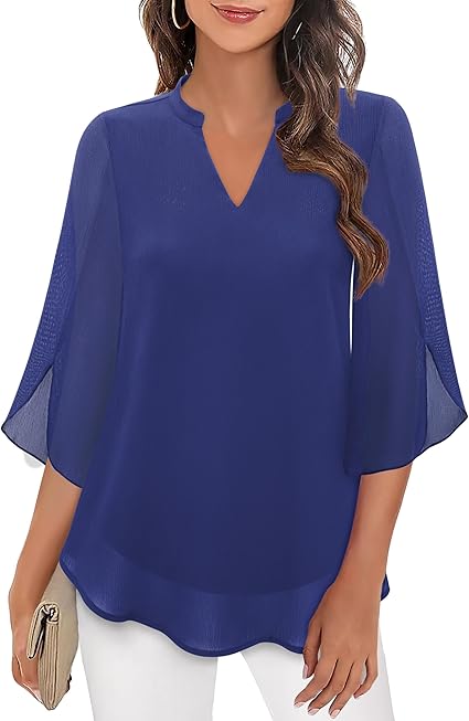 Celeste | Graceful Split-Sleeve Blouse