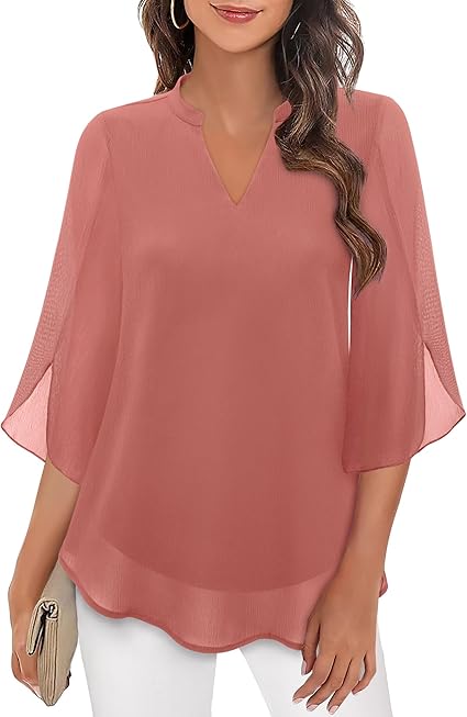 Celeste | Graceful Split-Sleeve Blouse