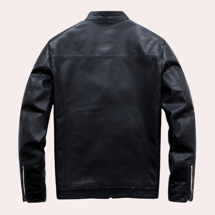 Magnus | Sleek Leather Biker Jacket