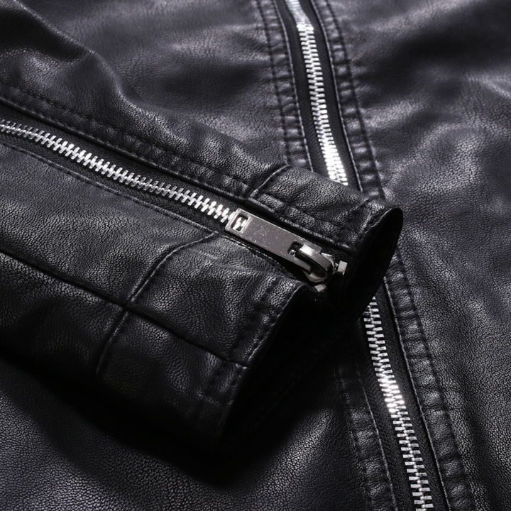 Magnus | Sleek Leather Biker Jacket