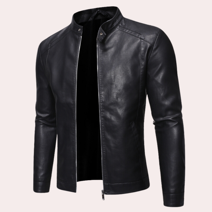 Magnus | Sleek Leather Biker Jacket