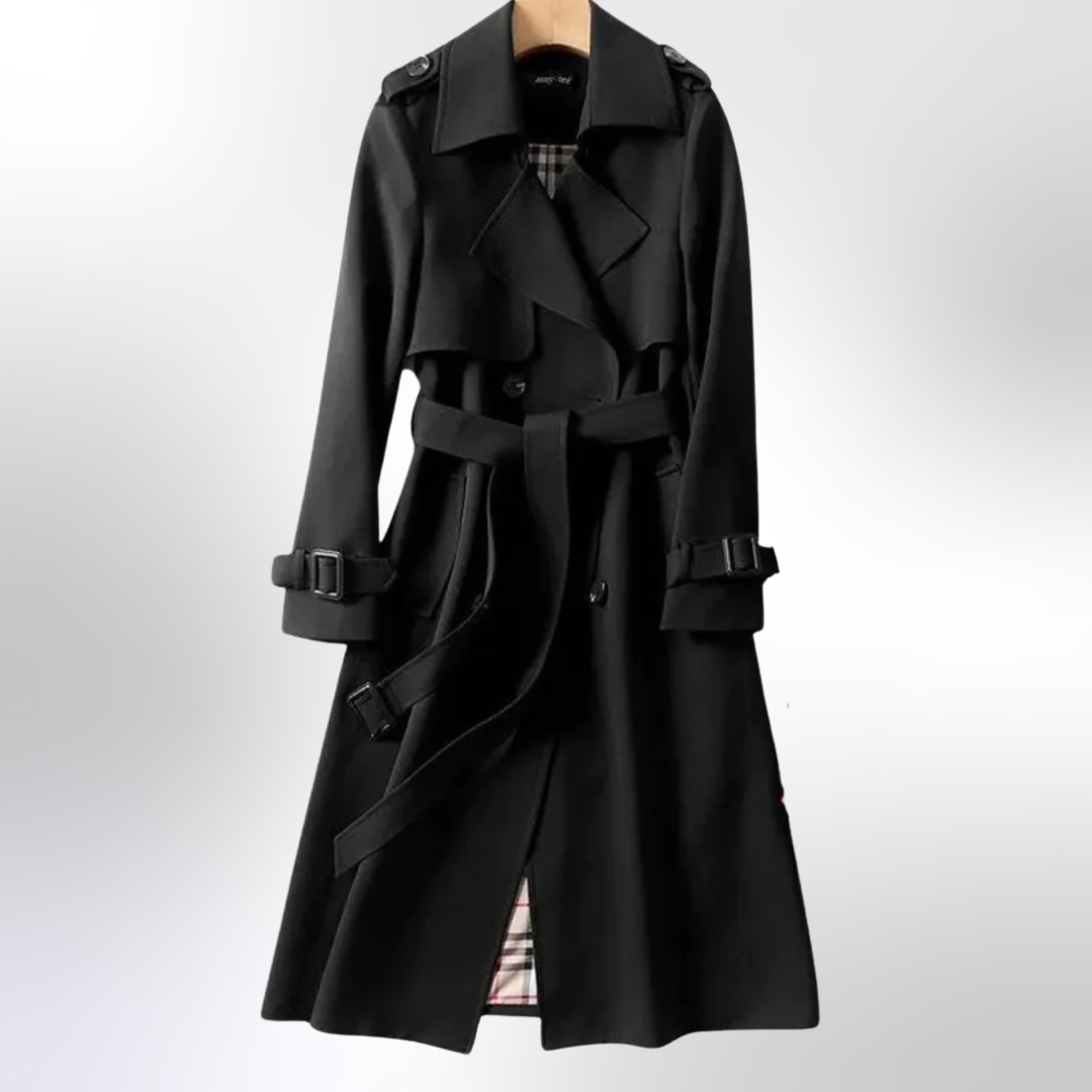 Bella | Women Double Breasted Belted Trench Coat
