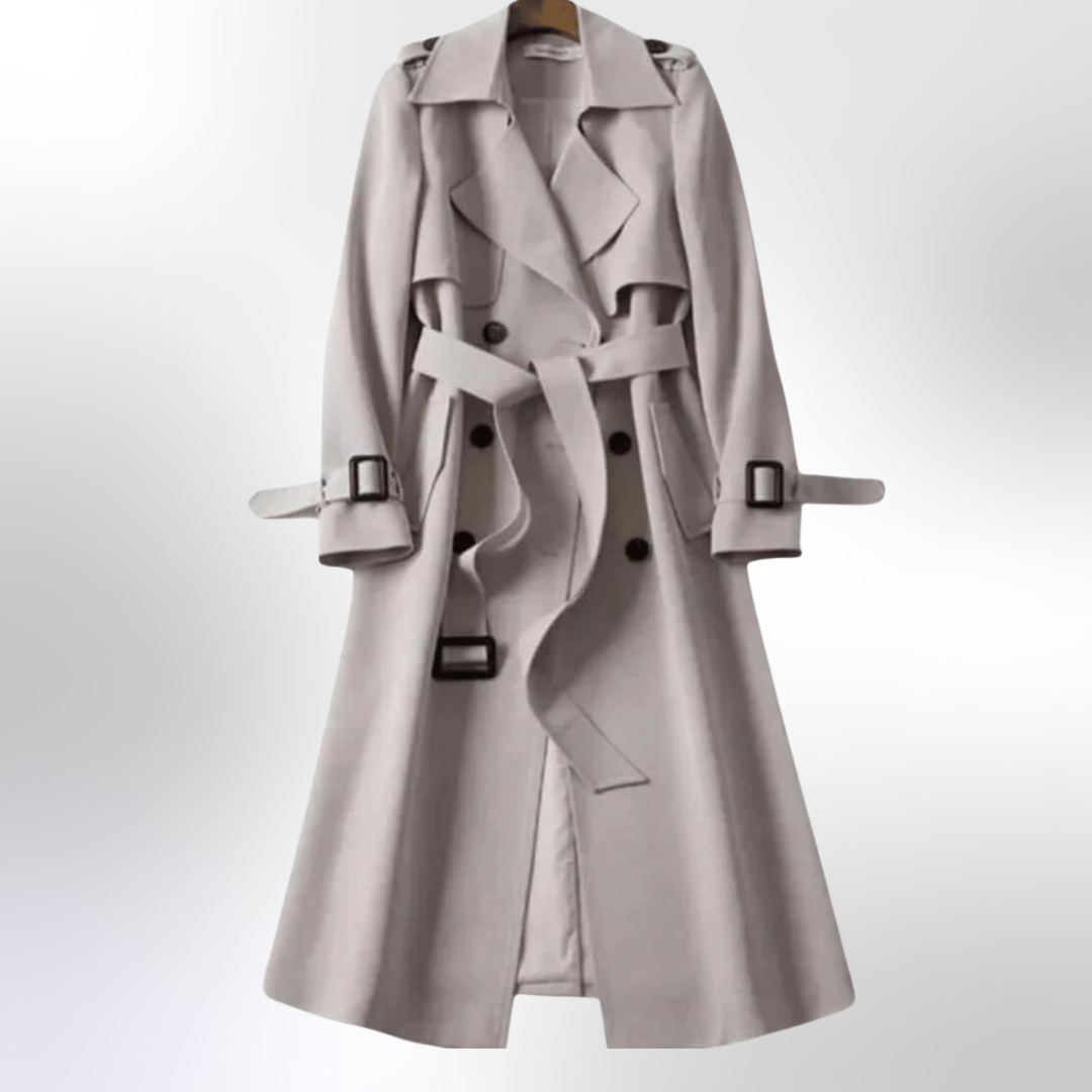 Bella | Women Double Breasted Belted Trench Coat