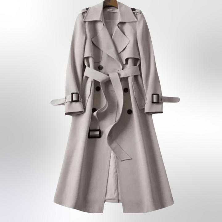 Bella | Women Double Breasted Belted Trench Coat