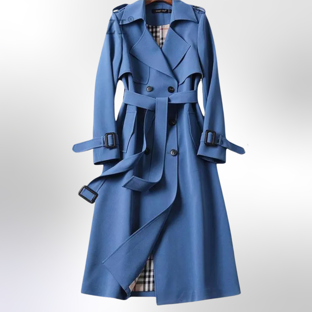 Bella | Women Double Breasted Belted Trench Coat