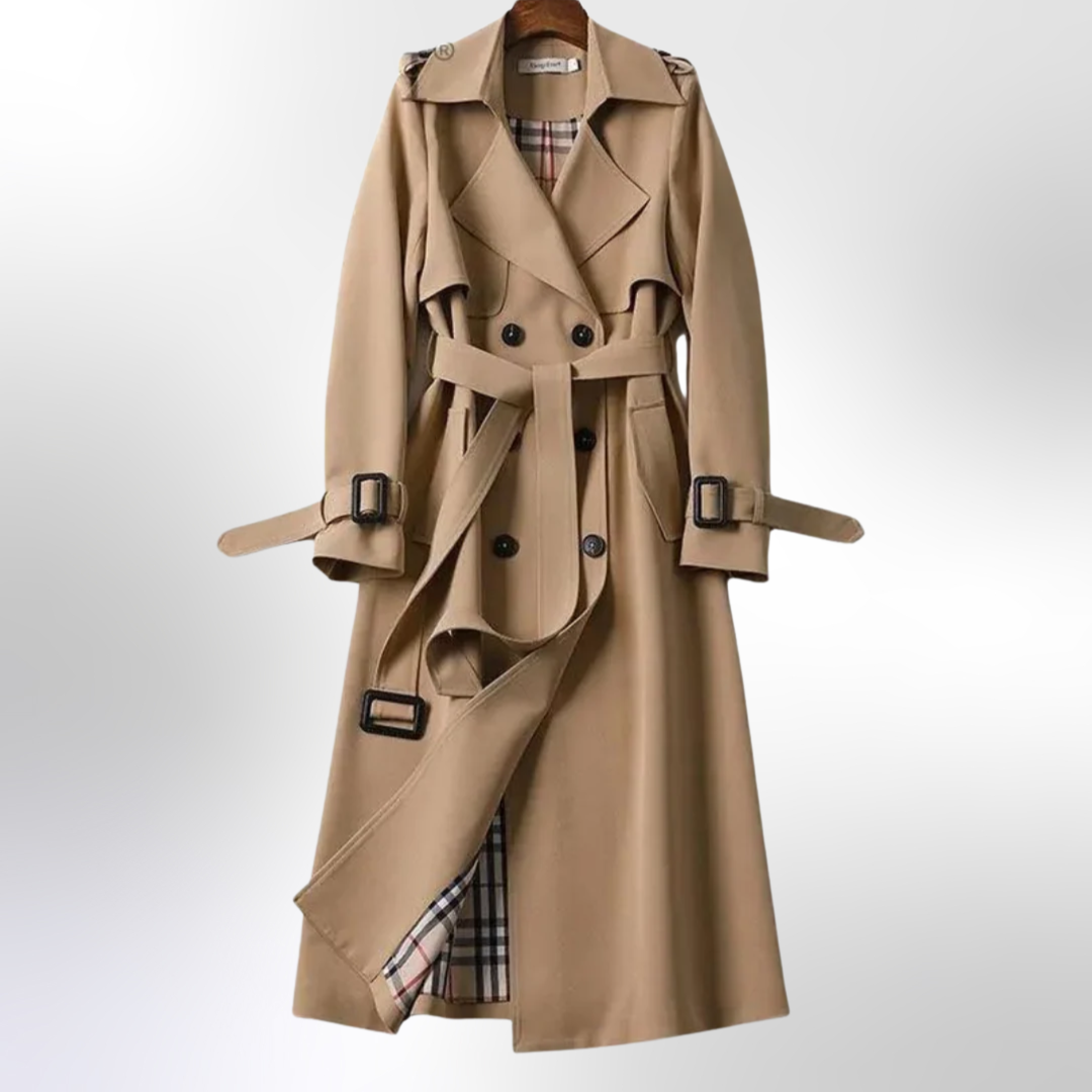 Bella | Women Double Breasted Belted Trench Coat