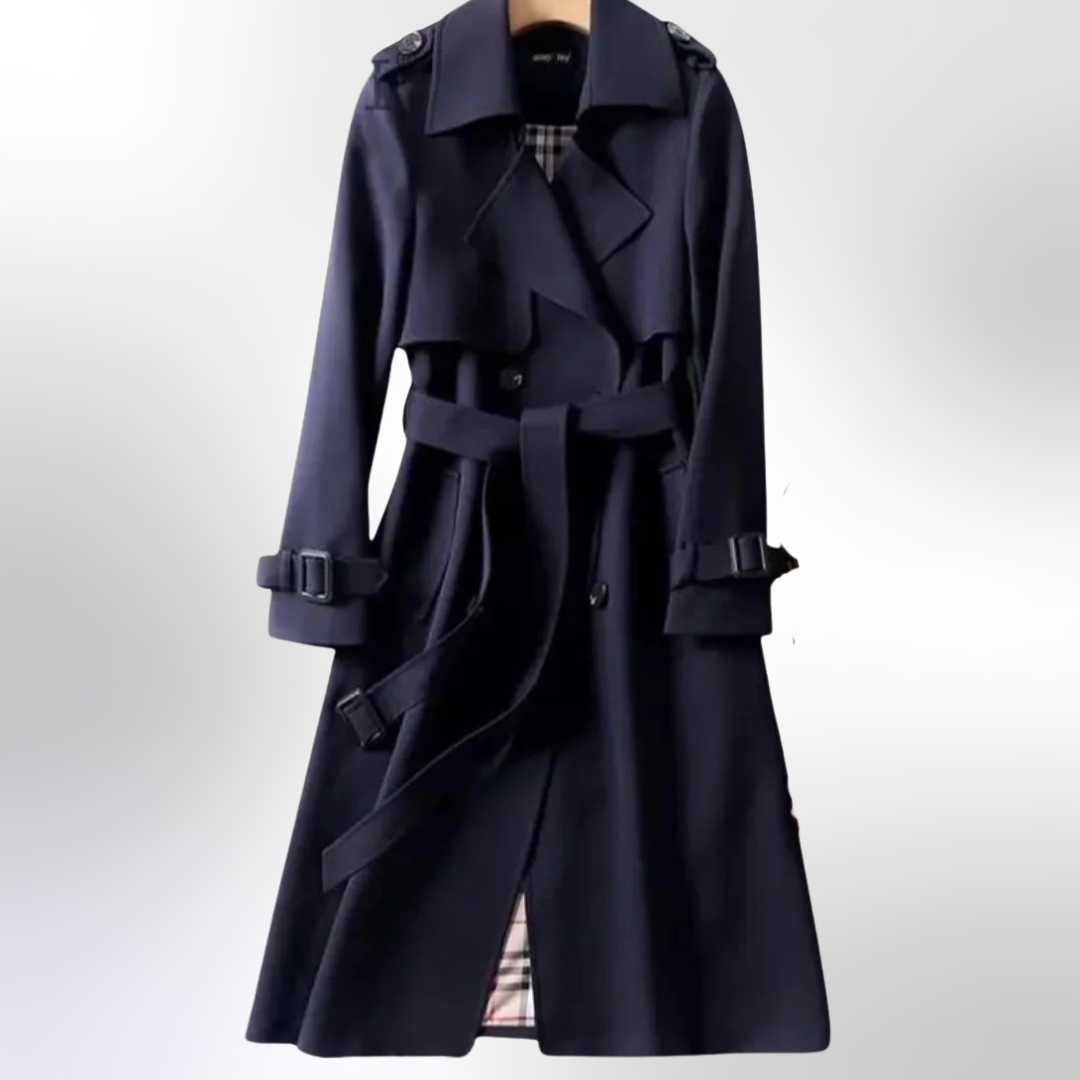 Bella | Women Double Breasted Belted Trench Coat