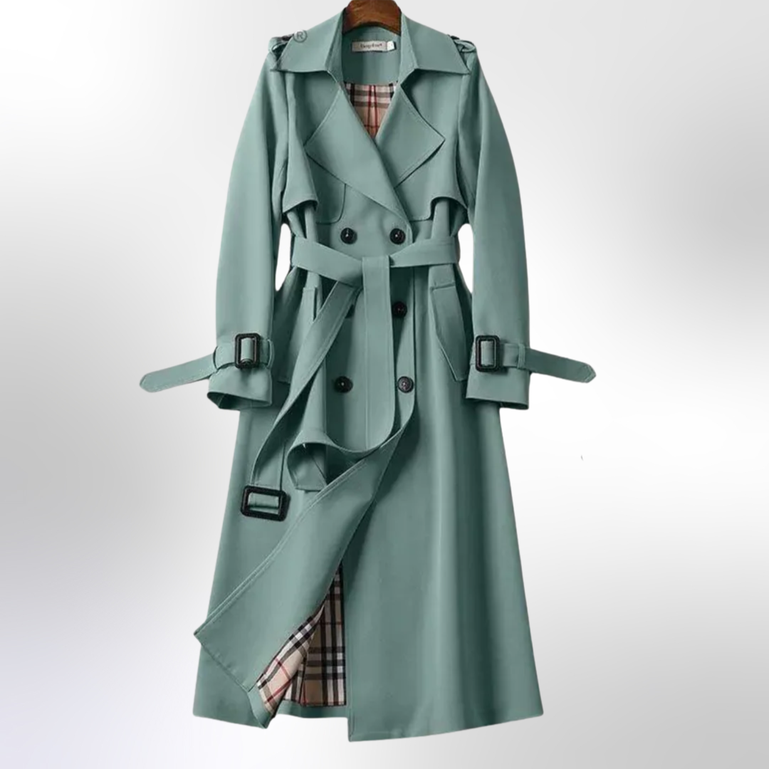 Bella | Women Double Breasted Belted Trench Coat