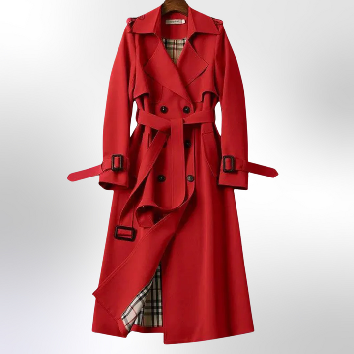 Bella | Women Double Breasted Belted Trench Coat
