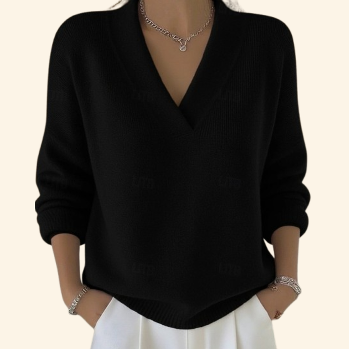 Ella | Women’s Elegant V Neck Casual Sweater