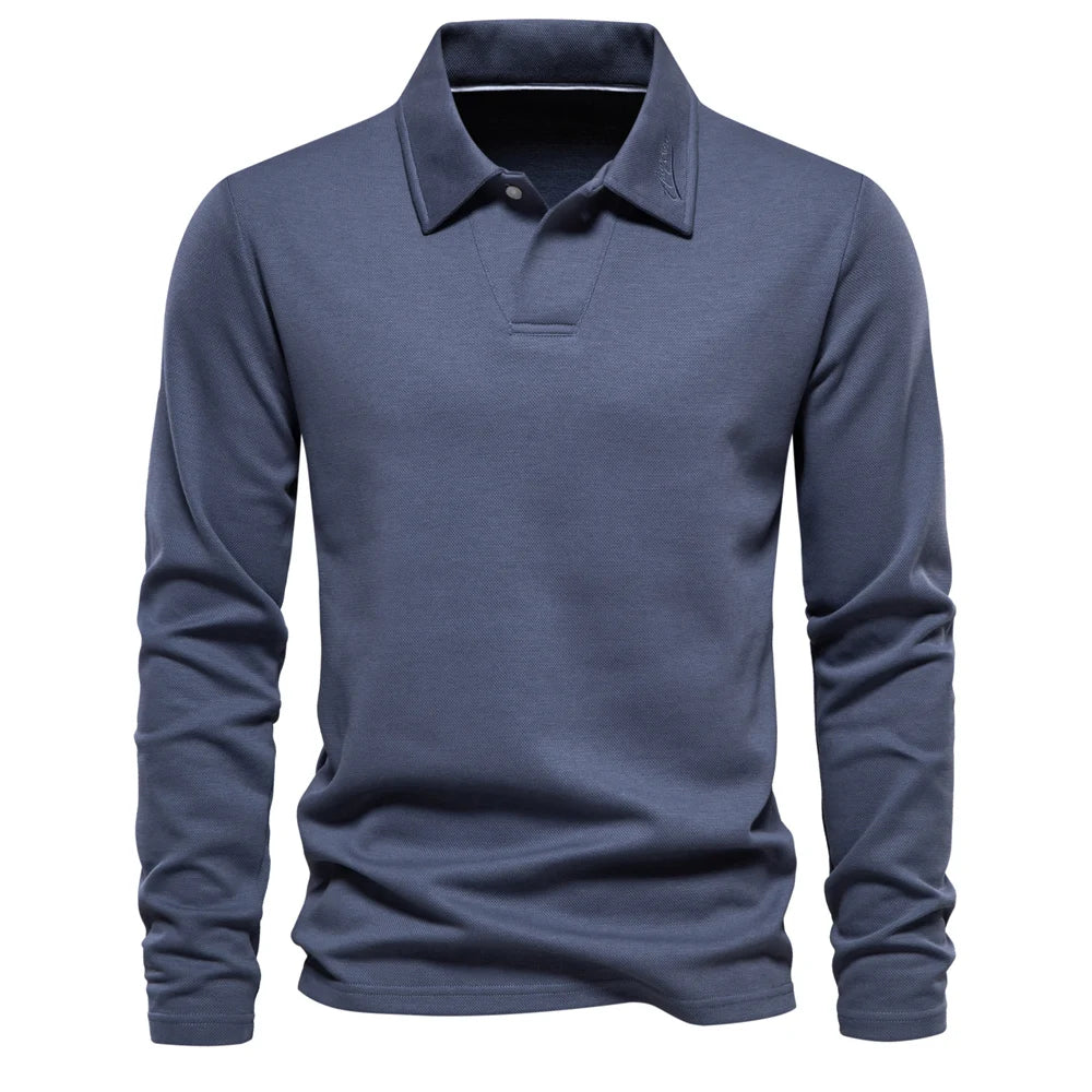 Cameron | Men’s Classic Long Sleeve Polo Shirt