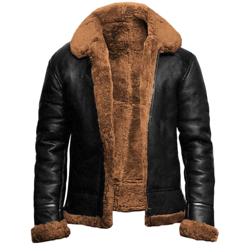 Anker | Stylish Shearling Aviator Jacket