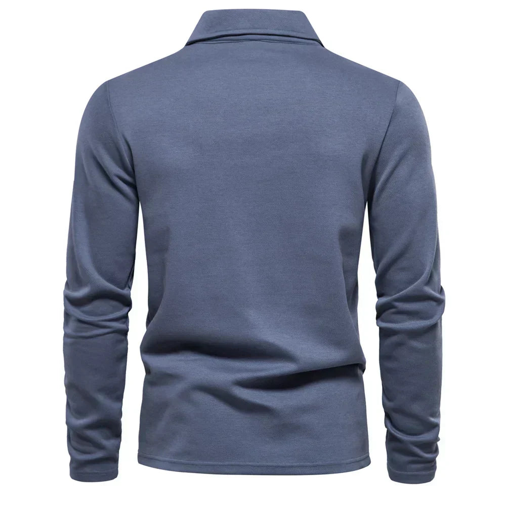 Cameron | Men’s Classic Long Sleeve Polo Shirt