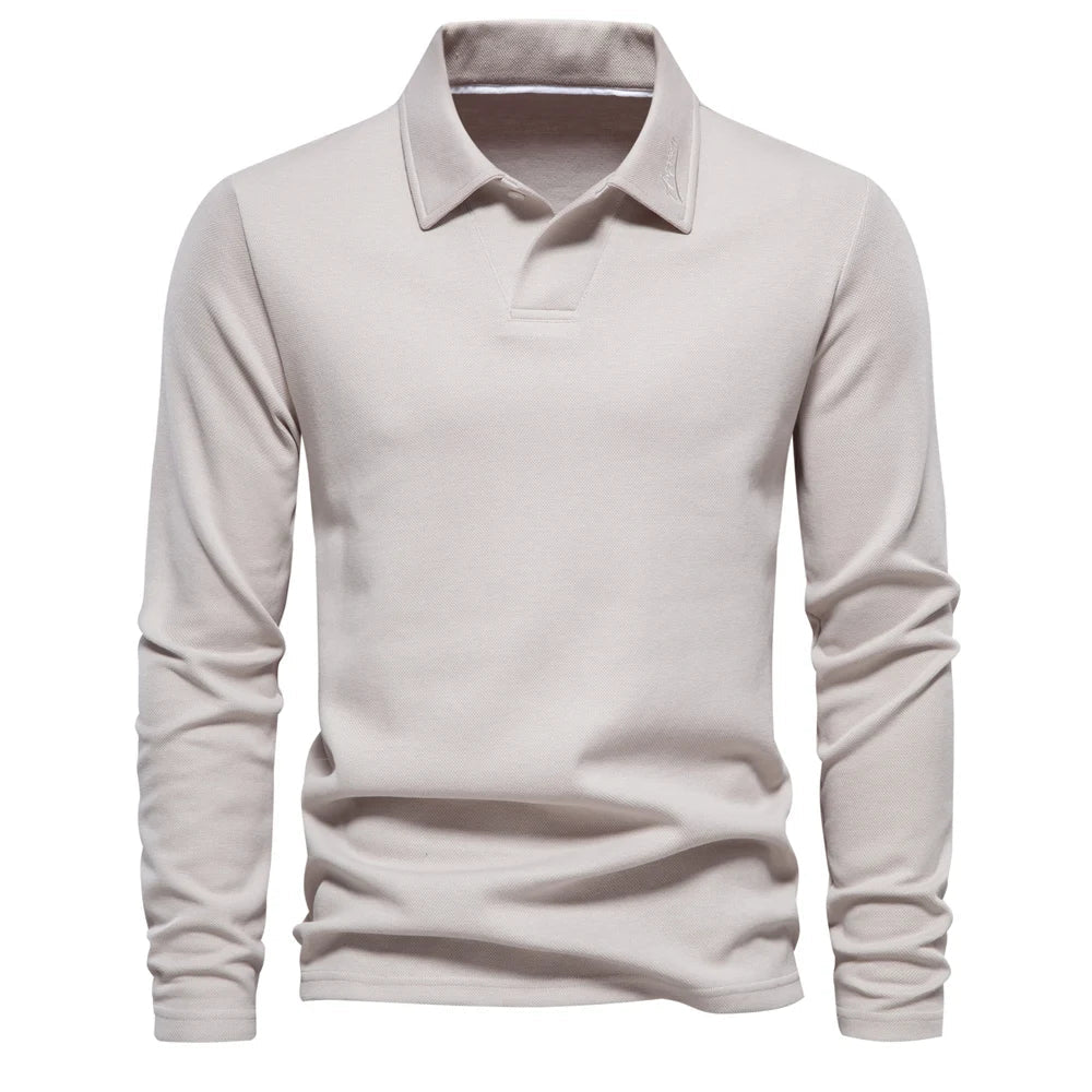 Cameron | Men’s Classic Long Sleeve Polo Shirt