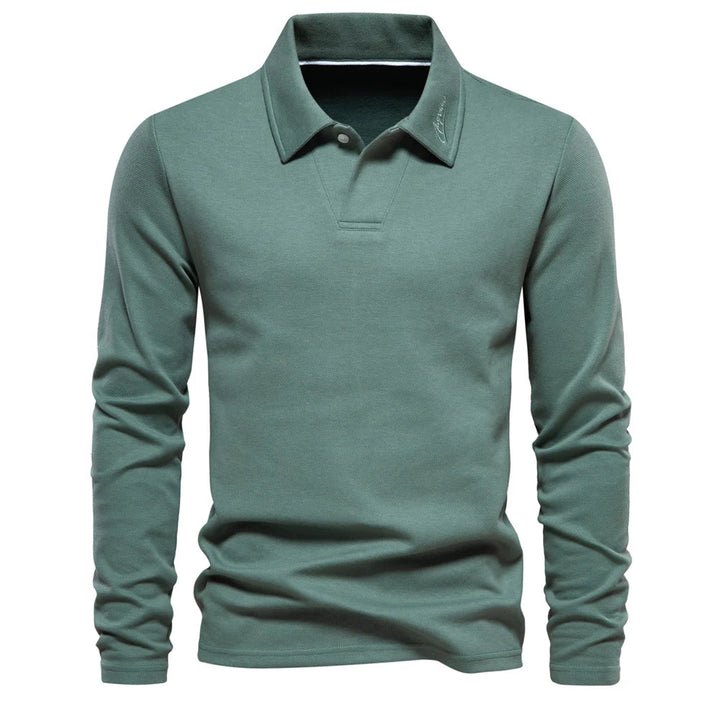 Cameron | Men’s Classic Long Sleeve Polo Shirt