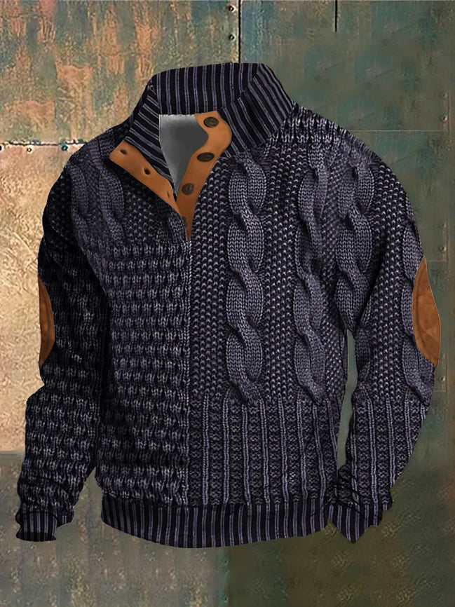 Archie | Stylish Cable Knit Zip-Up Jacket