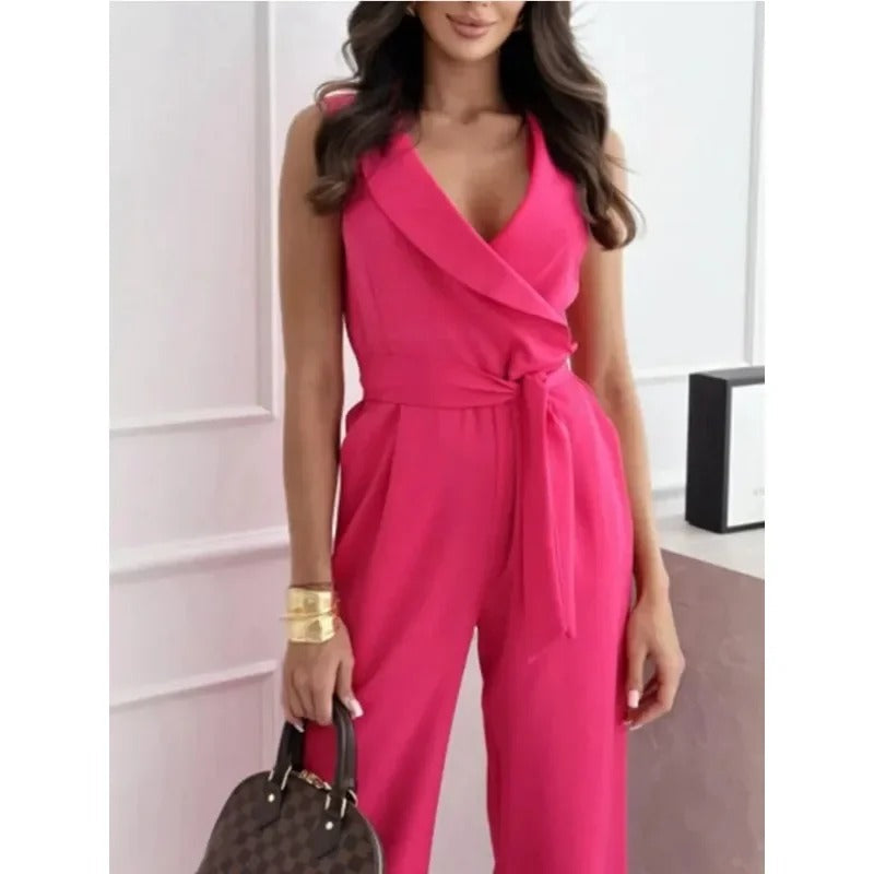 Layla | Stylish Wrap-Front Wide-Leg Jumpsuit