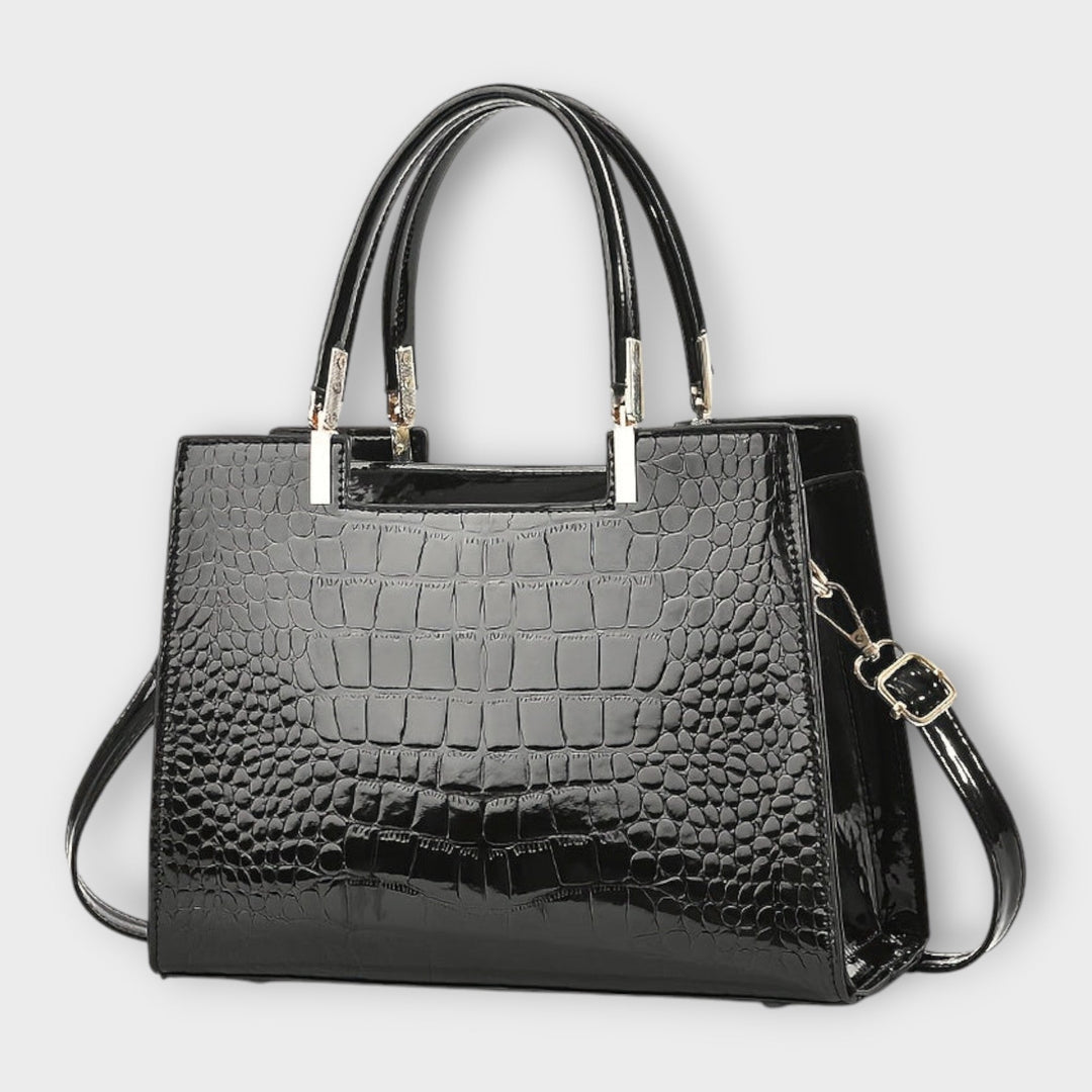 Amelia | Women Crocodile Texture Structured Handbag