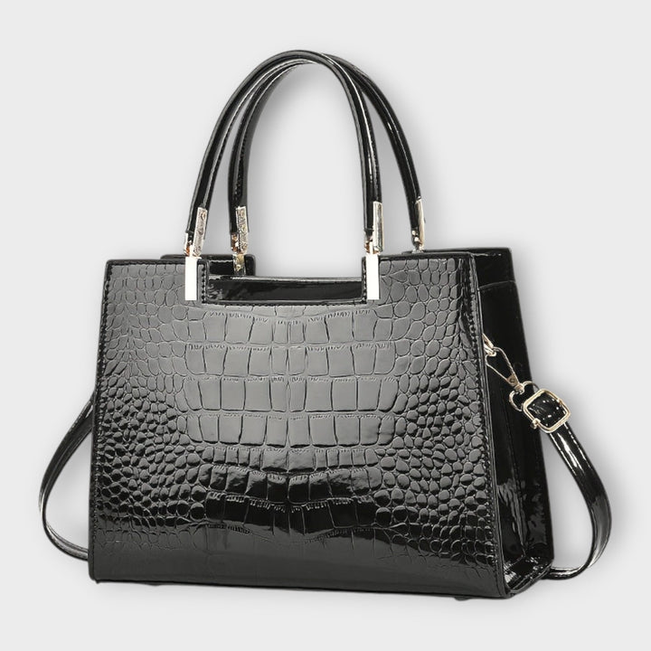 Amelia | Women Crocodile Texture Structured Handbag
