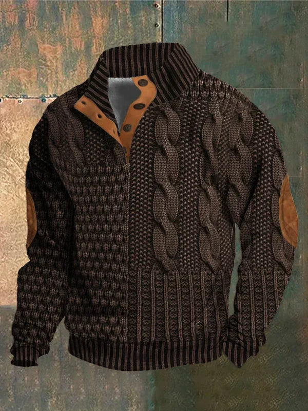 Archie | Stylish Cable Knit Zip-Up Jacket