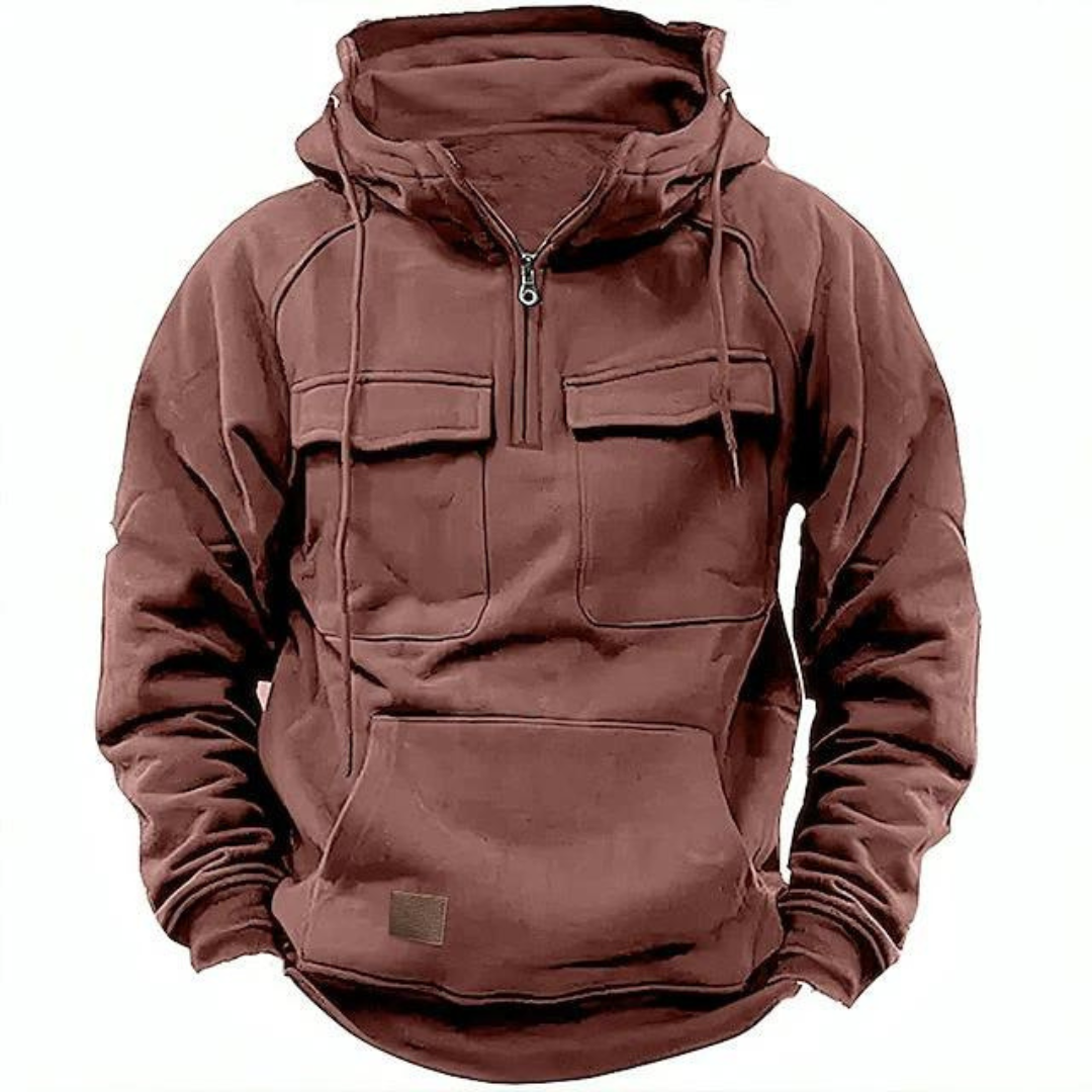 Heino | Stylish Zip-Up Utility Hoodie